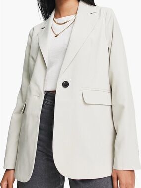 Topshop Fitted Single-Button Blazer NWT